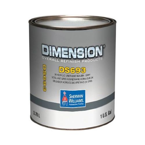 DS693-1 National Rule 2K Acrylic Urethane Sealer, 1 gal Can, Gray, 4:1 Mixing