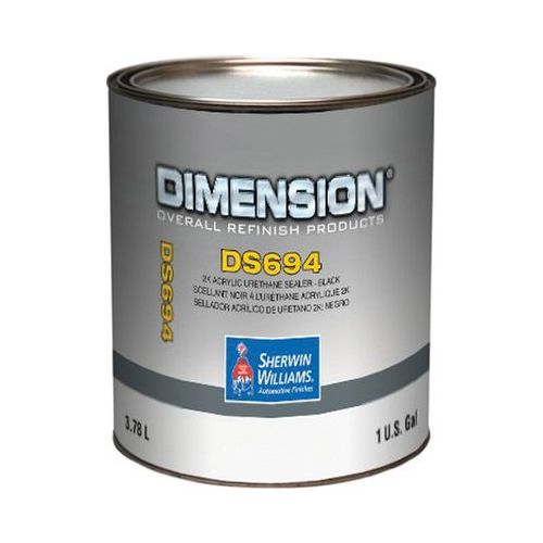 Sherwin-Williams Paint Company DS69416 DS694-1 National Rule 2K Acrylic Urethane Sealer, 1 gal Can, Black, 4:1 Mixing