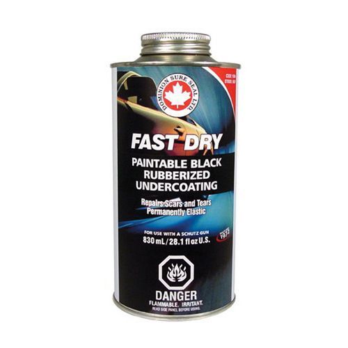 DOMINION SURE SEAL 1004 BUF Super Protector Series Fast Dry Undercoating, 830 mL Can, Black