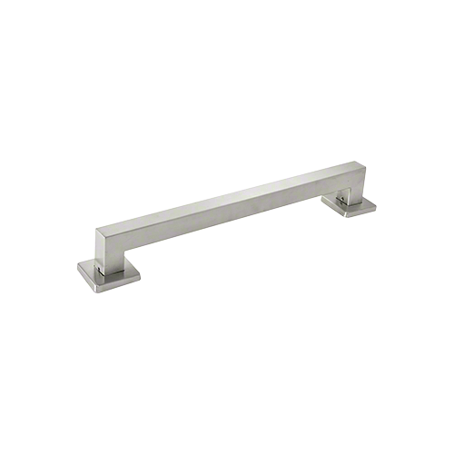 Brushed Stainless Mitered 18" Square Grab Bar