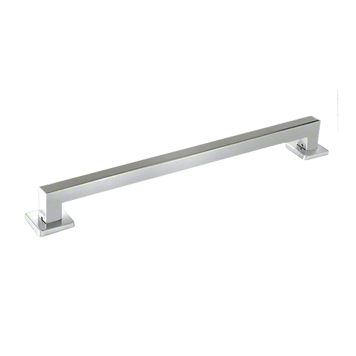 Polished Stainless Mitered 24" Square Grab Bar