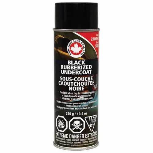 DOMINION SURE SEAL 240051 SUR Quick Dry Undercoating, 405 g Bottle, Black