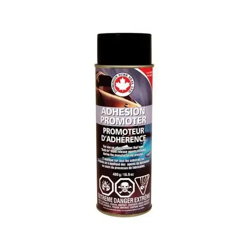 Adhesion Promoter, 16.9 oz Aerosol Can, Clear, Liquid, 650 g/L VOC