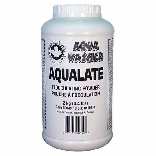 DOMINION SURE SEAL 00049 Aqualate Flocculation Compound, 4.4 lb Bottle, Ketone Odor, Tan