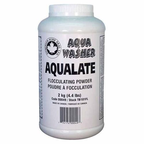 Aqualate Flocculation Compound, 4.4 lb Bottle, Ketone Odor, Tan