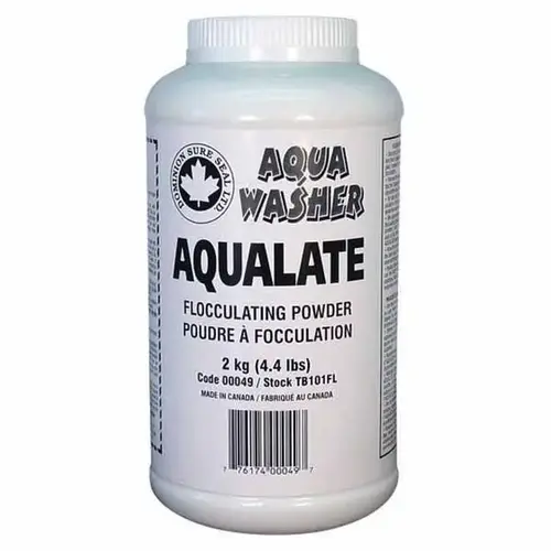 Aqualate Flocculation Compound, 4.4 lb Bottle, Ketone Odor, Tan