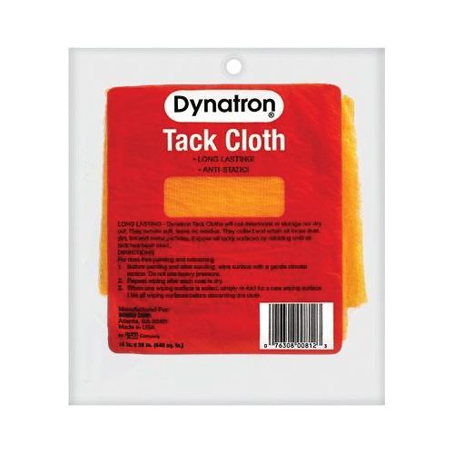 Dynatron 812 812 Tack Cloth, 36 x 18 in, Yellow