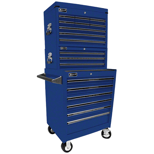 CRL TMR27 Blue Homak Pro 18-Drawer Combination Cabinet Set