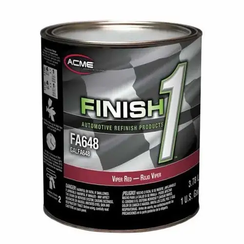 FA648-1 High Performance 2.8 VOC Acrylic Enamel Top Coat, 1 gal Can, Viper Red