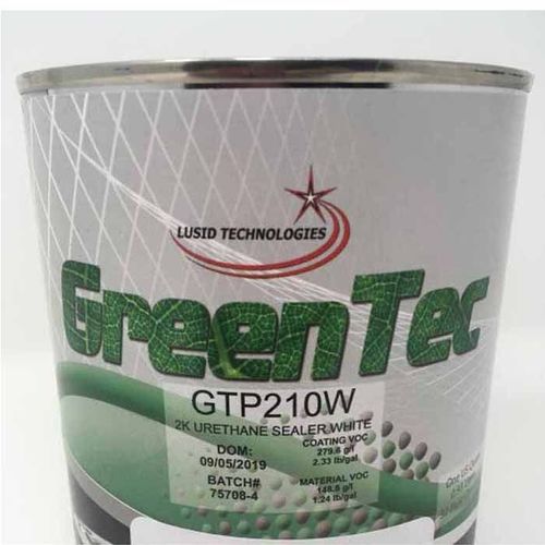 GreenTec GTP210W(Q) High Build 2K Urethane Sealer, 1 qt Can, White, 140.5 g/L VOC, 4:1 Mixing