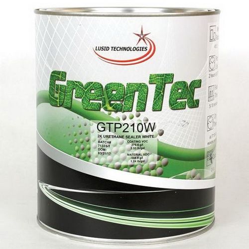 GreenTec GTP210W(G) High Build 2K Urethane Sealer, 1 gal Can, White, 140.5 g/L VOC, 4:1 Mixing