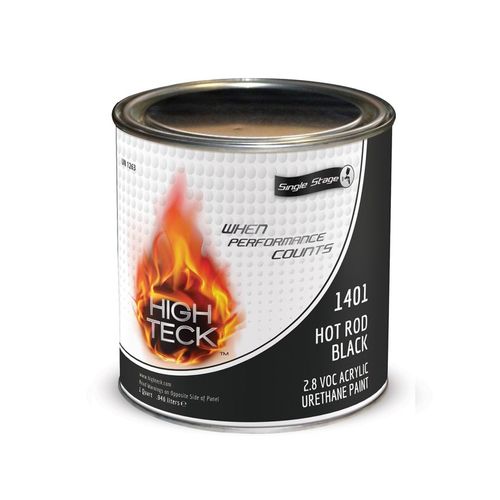 High Teck Products 1401-4 Hot Rod Black Single Stage-QT