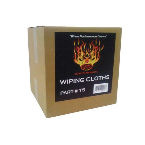 High Teck Products T5 5 lb Carton of T-Shirt Material Wiping Cloths