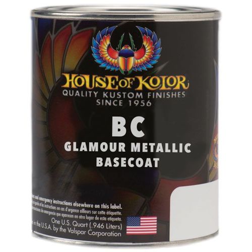 House of Kolor BC05.Q01 BC05-Q01 Glamour Metallics Series Universal Basecoat, 1 qt Can, Lapis Blue