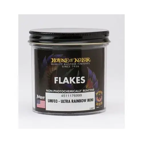 UMF03-B01 UMF Series Dry Flake, 3 oz Can, Ultra Rainbo, 1/256th Square