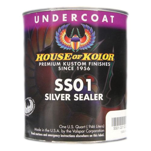 House of Kolor SS01.Q01 Urethane Silver Sealer, 1 qt, Metallic, 6:1 Mixing