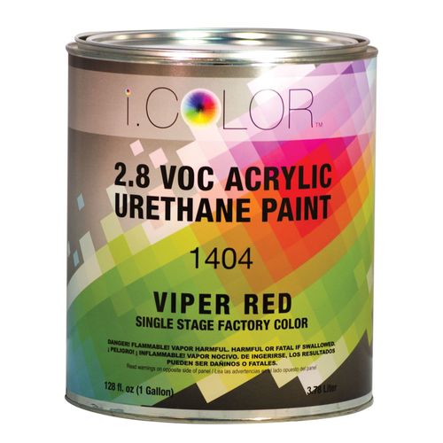 iColor ICO.1404-1 1404-1 1400 1-Stage Acrylic Urethane Paint, 1 gal, Viper Red, 4:1:1 Mixing