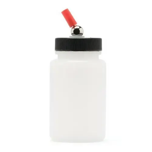 High Strength Jar Bottle with Adapter Cap, 4 oz, Use With: All Airbrush Paint Medium