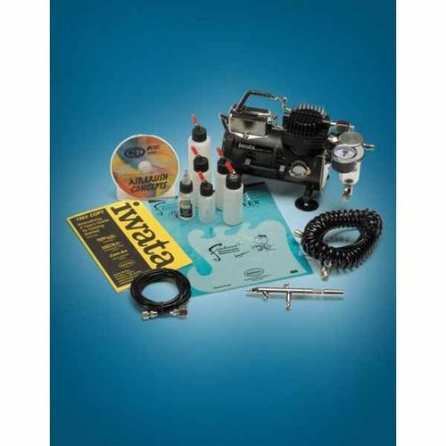 Eclipse BCS Series Siphon Feed Airbrush Kit, Brass