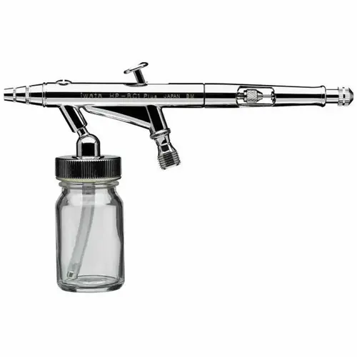 High Performance HP-BC1 Plus Series Dual Action Siphon Feed Airbrush, 6.1 in OAL, Brass