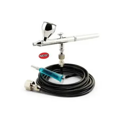 CN NEO Series Dual Action Gravity Feed Airbrush Set, Steel