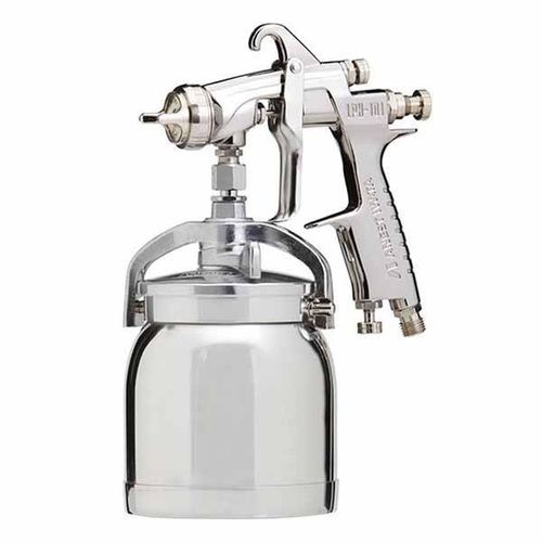 High Performance Siphon Feed Spray Gun, 1.6 mm Nozzle, 7.9 cfm, 14 psi, 7-1/2 in Spray