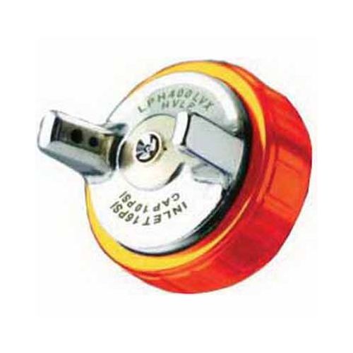 Air Cap Set, Orange Ring, Use With: LPH400LVX Manual Spray Gun