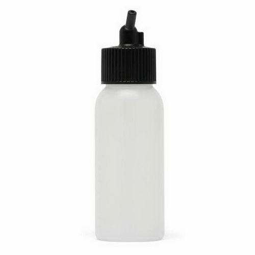 Big Mouth Cylinder Bottle with Adapter Cap, 2 oz, Use With: HP-BCS Airbrush Paint Mediums