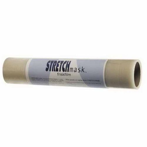 Adhesive-Backed Masking Film, 25 yd L x 18 in W, Clear