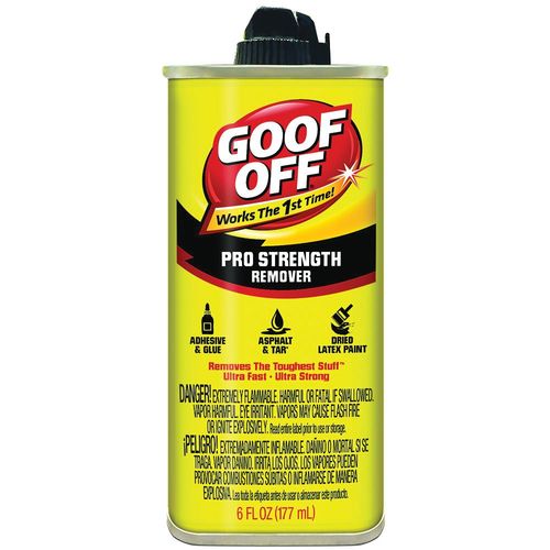 Klean-Strip FG661 Pro Strength Adhesive Remover, 6 oz Non Aerosol Can, Water White