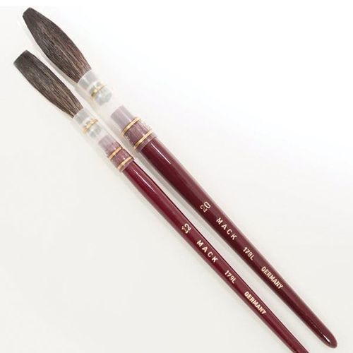 ANDREW MARK 179L-20 179L Series Kazan Squirrel Hair Lettering Pencil Quill, #20 Brush, 1-5/8 in L, Brown