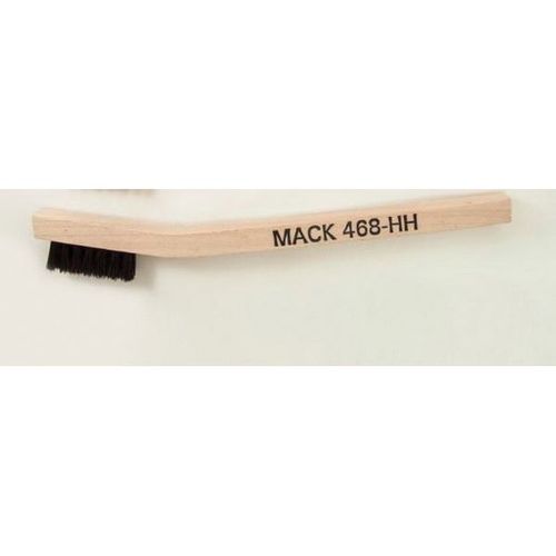 468 Series Welder Mini Scratch Brush, 7-3/4 in OAL, Horsehair, Wood Handle