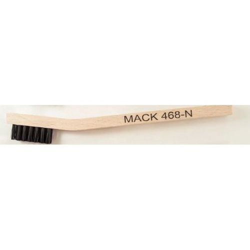 ANDREW MARK 468/N 468 Series Welder Mini Scratch Brush, 7-3/4 in OAL, Nylon, Wood Handle
