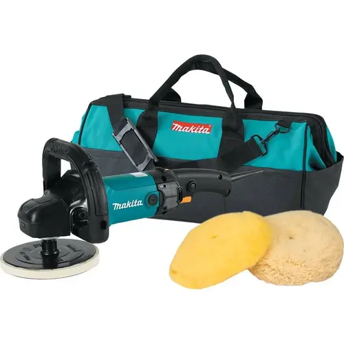 Makita 9237CX3 7IN Polisher, 10 AMP, 600-3,000 RPM, var. spd.