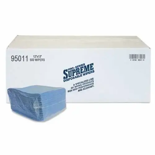 MDI 95011 Optimum Performance 1/4 Fold Supreme Towel, 500, 13 in L x 12 in W, Spunlace Blue