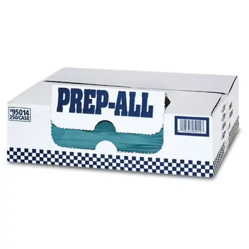 MDI 95014 Flat Supreme Towel, 12 x 14 in, 250, Creped Spunlace, Blue, Flat