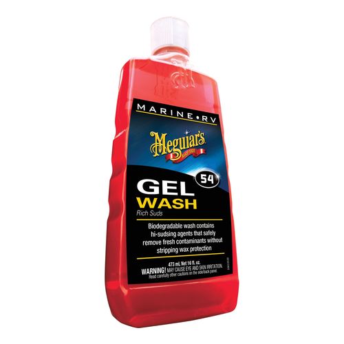Meguiar's M5416 Marine/RV Rich Suds Gel Wash, 16 oz Bottle, Bright Yellow, Liquid