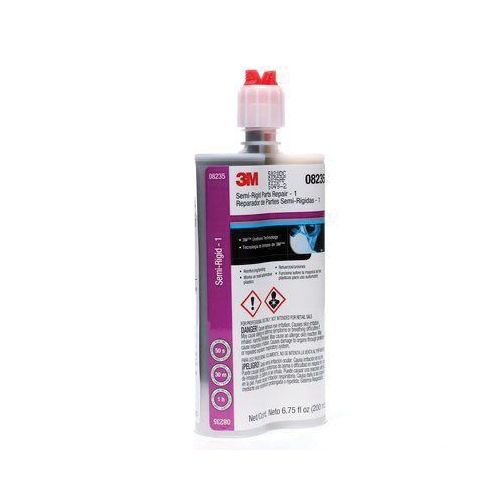 Semi-Rigid Parts Repair, 200 mL Cartridge, Liquid, Black, 1 to 1.2, 1 to 4 hr Curing