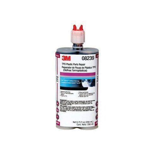 Plastic Part Repair, 200 mL Cartridge, Paste, Black, 1 to 1.2, 50 sec Application