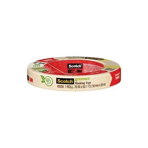 2050 Series Masking Tape, 60.1 yd x 0.7 in, Tan