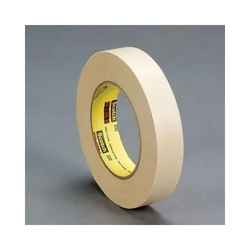 232 Series High Performance Masking Tape, 60 yd x 2 in, Tan