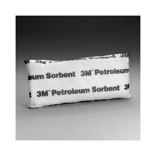 T Series Petroleum Sorbent Mini Pillow, 15 in L x 7 in W, 12.7 gal Absorption Capacity White