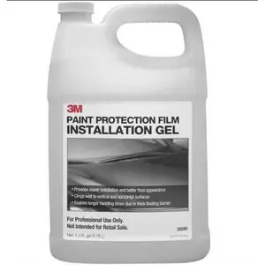 3M 38590 Paint Protection Film Installation Gel, 1 gal Bottle, Colorless, Liquid