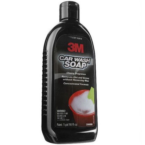 3M 39000 Auto Care Car Wash Soap, 16 fl-oz Bottle, Orange/Red, Liquid