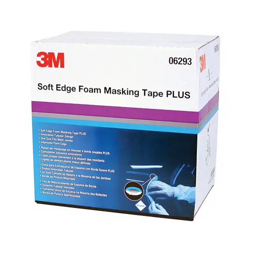 Soft Edge Masking Tape, 49 m L x 21 mm W Blue