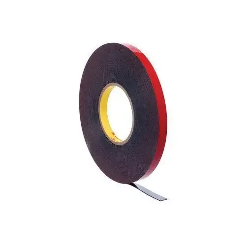 0 Acrylic Plus Series Automotive Attachment Tape, 20 yd x 1/4 in, 1.12 mm THK, Black