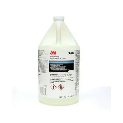 0 Booth Coating, 1 gal, Liquid, Clear