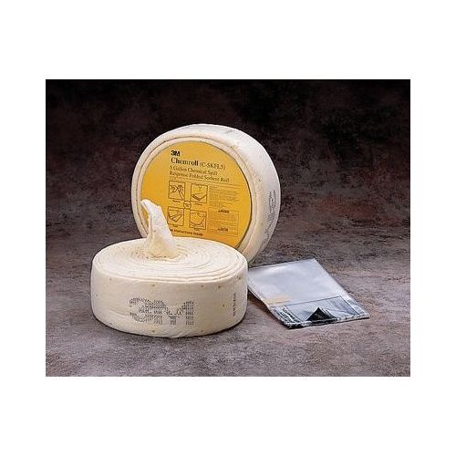 3M 07175 C-SKFL5 Series Chemical Sorbent Folded Spill Kit, 26 ft L x 5 in W, 5 gal Absorption Capacity