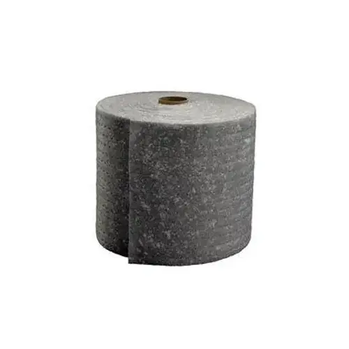 MCM Series Medium Capacity Maintenance Sorbent Roll, 150 ft L x 25 in W, 30 gal Absorption Capacity Gray