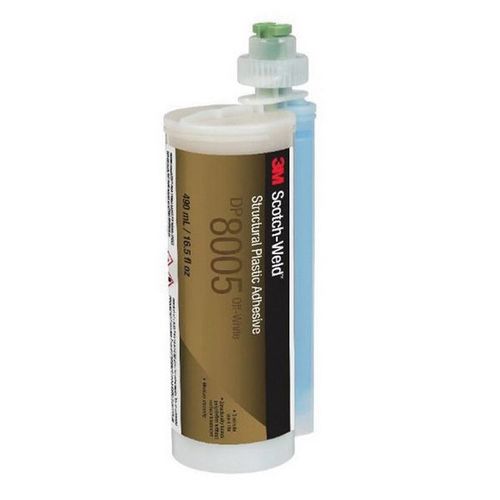 Scotch-Weld 92166 DP8005 Series Structural Plastic Adhesive, 35 mL Cartridge, Paste, White/Black, 24 hr Curing